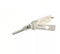 RLOKK Home Door SC4 2 in 1 Strumento per grimaldello e decodificatore, strumento professionale per fabbro, Argento