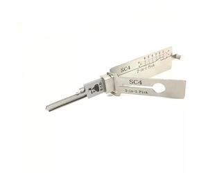 RLOKK Home Door SC4 2 in 1 Strumento per grimaldello e decodificatore, strumento professionale per fabbro, Argento