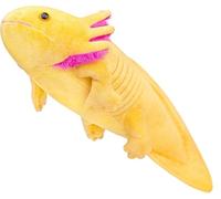 RLOMUTE Axolotl Peluche Morbido - Cuscino Axolotl Simpatico Ambystoma Realistico Animale Giocattolo-51 cm/20, Unico Ambystoma Peluche Modello di Bambola Regalo per Bambini (giallo)