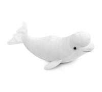 RLOMUTE Peluche Balena beluga bianca 15.7 pollici Cuscino giocattolo animale morbido e carino adatto San regali per feste compagni camera da letto decorazione per la casa regalo per bambini