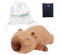 RLOMUTE Peluche Capbara ponderato, Peluche Capbara ponderato da 21in 4,4lb per abbracciare, Utilizzabile nel microonde Cuscino in peluche Regalo per tutte le età - Bambini, adolescenti e adulti