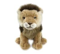 RLOMUTE Peluche Leone - Regali per lo zoo Giocattolo Leone morbido e carino adatto per San Christmas regali camera da letto per auto decorazione per la casa regalo per bambini marrone 9.8pollici