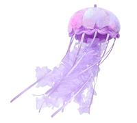 RLOMUTE Peluche Meduse colorate Cuscino giocattolo animale morbido e carino adatto per San regali per feste compagni camera da letto per decorazione per la casa regalo per bambini 5.9 pollici viola