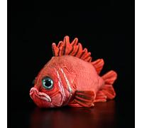 RLOMUTE Peluche Orata di Ebisu rossa 15 pollici pescare Cuscino giocattolo animale Tiger Snapper morbido e carino adatto per San regali compagni camera decorazione per la casa regalo per bambini
