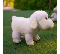 RLOMUTE Peluche pecora 9 pollici pecora morbido e carino adatto per San Valentino regali per feste compagni camera da letto per auto decorazione Natale la casa regalo bambini ragazzi ragazze Bianco
