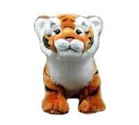 RLOMUTE Peluche tigre - Regali per lo zoo Giocattolo tigre morbido e carino adatto per San Christmas regali camera da letto decorazione per la casa regalo per bambini marrone 14 pollici
