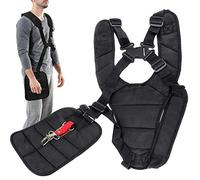 Rlongtou Cinghia Decespugliatore Nero Comfort Doppio Tracolla decespugliatore Regolabile Accessori per decespugliatori da Giardino