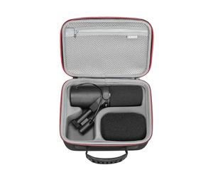 RLSOCO Custodia compatibile con Shure SM7B/ SM7dB Microfono dinamico & MV7+/MV7X XLR/MV6/MV7/MV7i Podcast Microfono (Solo Custodia) - Nero