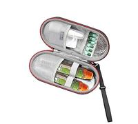 RLSOCO Custodia per Bambini e adulti:EpiPen Trainer, Auvi-Q, antistaminico, essenziale per le allergie, inalatore per l'asma/organizzatore da viaggio per penne da insulina(Solo Custodia) - Nero