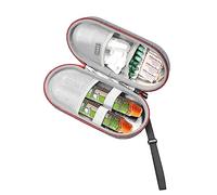 RLSOCO Custodia per Bambini e adulti:EpiPen Trainer, Auvi-Q, antistaminico, essenziale per le allergie, inalatore per l'asma/organizzatore da viaggio per penne da insulina(Solo Custodia) - Grigio