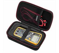 RLSOCO Custodia per Fluke Multimetro 117/116/115/113/175/177/179/233/Fluke 17B+/101/106 e Multimetro Digitale Kaiweets/AstroAI/Crenova/PeakTech e Plus (Cerniera Rossa) (solo custodia)