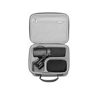RLSOCO Custodia rigida compatibile con microfono dinamico Shure MV7X / MV7+ / MV6 / MV7 / MV7i Podcast e microfono dinamico vocale Shure SM7B/SM7dB - grigio (solo custodia)
