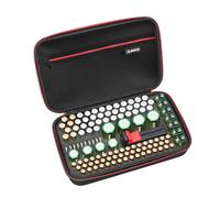 RLSOCO Organizer Batterie con Tester Incluso - Custodia Grande Organizer per Batteria - Contenitore Compatto per 120 Batteria AAA, AA, C, 9V | Organizzatrice con YKK cerniera(Batterie non incluse)