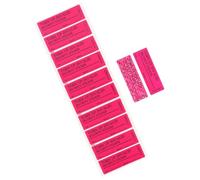 RLSYM 100 etichette di sicurezza antimanomissione, 2,5 x 7,6 cm, colore rosso, nessun trasferimento e nessun danno all'articolo protetto, adesivi a prova di manomissione, nastro adesivo di sicurezza