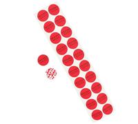 RLSYM Etichette di sicurezza antimanomissione, diametro 2,5 cm, rotonde, rosse, a trasferimento completo, a prova di manomissione, nastro adesivo di sicurezza strappato non valido (rosso, 200 pezzi)