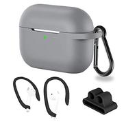 RLTech Case per Airpods PRO, Slim Antipolvere Silicone Skin Case Cover Airpods PRO Airpods 3 Custodia Protettiva, Grigio