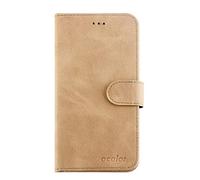 RLTech Cover per CUBOT J7, Folio Caso in Pelle PU Portafoglio con Slot Holder, Chiusura Magnetica, Kickstand Custodia Flip Case per CUBOT J7 2019, Giallo