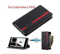RLTech Cover per Cubot Max 2, Folio Caso in Pelle PU Portafoglio con Slot Holder, Chiusura Magnetica, Kickstand Custodia Flip Case per Cubot Max 2 2019, Nero