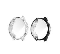 RLTech Cover per Garmin vivoactive 3 Music, Ultra Slim Silicone Case di Gel AntiGraffio Protettiva Custodia per Garmin vivoactive 3 Music, Nero&Argento