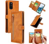 RLTech Cover per Samsung Galaxy S20 Plus, Folio Caso in Pelle PU Portafoglio con Slot Holder, Chiusura Magnetica, Kickstand Custodia Flip Case per Samsung Galaxy S20 Plus 6,7 Pollice, Marrone