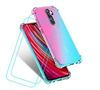 RLTech Cover per Xiaomi CC9 PRO - Gel Morbida Silicone Colorato TPU Ultra Sottile Protettiva Custodia per Xiaomi CC9 PRO, Rosa&Verde