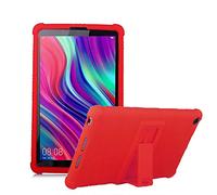 RLTech Custodia Cover per Huawei MediaPad M5 Lite 8 Pollice, TPU Flessibile con Funzione di Supporto Custodia Protettiva Cover Case per Huawei MediaPad M5 Lite 8 Pollice, Rosso