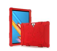 RLTech Custodia Cover per Teclast M30, Modello Simpatico Cartone Animato TPU Flessibile [Anti-graffio] [Resistente agli Urti] Custodia Protettiva Cover Case per Teclast M30, Rosso