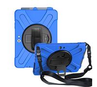 RLTech Custodia per Surface Go 2, 360 Rotante Supporto e Tracolla Custodia Robusta Ibrida Antiurto Cover Rigida Protettiva per Surface Go 2 10,5 Pollice, Blu