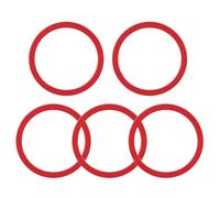 RLVYTA Cassette e pignoni Ruota Libera 5 Pezzi per mozzo volano in Lega di Alluminio, rondelle per Movimento Centrale, Guarnizione per ASSE, Parti per Bicicletta, Accessori per Bici(2mm Red)