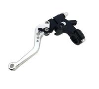 RLVYTA Freno Leve di Frizione Maniglia Le leve dei freni idraulici per moto sono adatte per scooter elettrici, motociclette e parti di ciclomotori pompa freno leva(Silver)