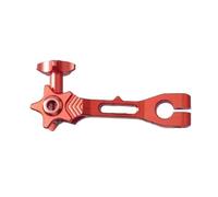 RLVYTA Freno Leve di Frizione Maniglia Leva del bilanciere del freno posteriore in alluminio CNC adatta per Honda, adatta per accessori per moto Yamaha pompa freno leva(Orange)
