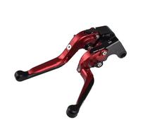 RLVYTA Freno Leve di Frizione Maniglia Leve freno e frizione regolabili CNC pieghevoli adatte per Triumph TIGER 800 XC/XCX/XR/XRX 2015-2018 per moto pompa freno leva(Red)