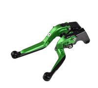 RLVYTA Freno Leve di Frizione Maniglia Leve freno e frizione regolabili CNC pieghevoli adatte per Triumph TIGER 800 XC/XCX/XR/XRX 2015-2018 per moto pompa freno leva(Green)