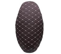 RLVYTA Heat Shield Coprisedile universale in pelle trapuntata a scacchi per accessori per motociclette 3D(B)