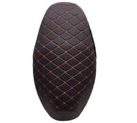 RLVYTA Heat Shield Coprisedile universale in pelle trapuntata a scacchi per accessori per motociclette 3D(E)
