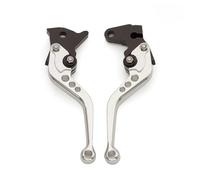 RLVYTA Leva tamburo maniglia della frizione del freno della motocicletta universale adatta per BMW,adatta per Honda,adatta per Suzuki,modifica in lega CNC(Silver)