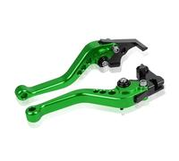 RLVYTA Leve freno universali per moto, accessori per moto, clacson modificato, leva manuale regolabile(Green)