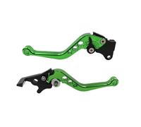 RLVYTA Maniglia del freno della motocicletta, modifica della motocicletta, leva del tamburo della frizione CNC, set manubrio regolabile, parti modificate(Green)
