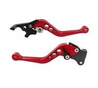 RLVYTA Maniglia del freno della motocicletta, modifica della motocicletta, leva del tamburo della frizione CNC, set manubrio regolabile, parti modificate(RED)