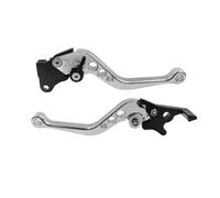 RLVYTA Maniglia del freno della motocicletta, modifica della motocicletta, leva del tamburo della frizione CNC, set manubrio regolabile, parti modificate(Silver)