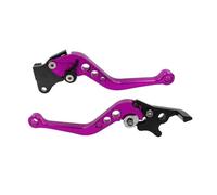 RLVYTA Maniglia del freno della motocicletta, modifica della motocicletta, leva del tamburo della frizione CNC, set manubrio regolabile, parti modificate(Lavender)