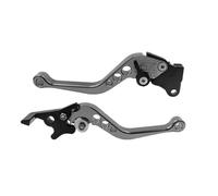 RLVYTA Maniglia del freno della motocicletta, modifica della motocicletta, leva del tamburo della frizione CNC, set manubrio regolabile, parti modificate(Titanium color)