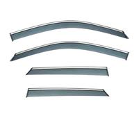 RLVYTA Parapioggia Set Deflettori Vento Adatto per Audi Q2 2018-2024, deflettore per Vento, Sole, Pioggia e specchietto retrovisore - Non Compatibile con Il Modello Q2(Dark No Chrome Line)