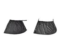 RLVYTA Parapioggia Set Deflettori Vento Rete Protettiva Isolante UV Adatta per Dacia Duster Logan Spring Sandero Stepway Dokker Lo(4Pcs Car Front Rear)