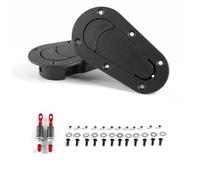 RLVYTA Serratura del Cofano Blocco di Blocco per Cofano Kit di Montaggio per Serratura del Cofano Motore con Perno Universale per Auto da Corsa, con Chiavi, Accessori per Auto(Black Without Lock)