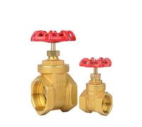 RLZQSGOT G 1/2" 3/4" 1" 1-1/2" 2" Valvola a saracinesca in Ottone con Filettatura Femmina DN15 DN20 DN25 DN32 DN40 DN50 con volantino in Acciaio Porta Piena(DN15)