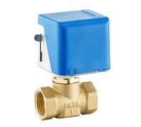 RLZQSGOT Valvole a Globo elettriche motorizzate in Ottone DN15 DN20 DN25 Valvola di intercettazione bidirezionale AC 220V a 2 Fili(220VAC-3 Way,DN20)