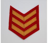 RM Disastro Kit Distintivo British Royal Marines Sergente Rango A V 3 Barre Tubi