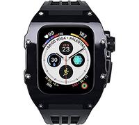 RM mod kit plastic case+rubber band，For apple ultra 49mm, Modification Kit PC Bezel and strap，For iwatch 8 7 45mm 6 5 4 44mm DIY watchband