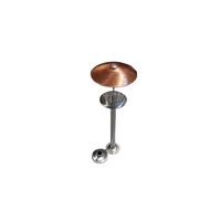 Rm moretti 9510a 14 colonna inox h 80 1luce capello rame e27 max 100w